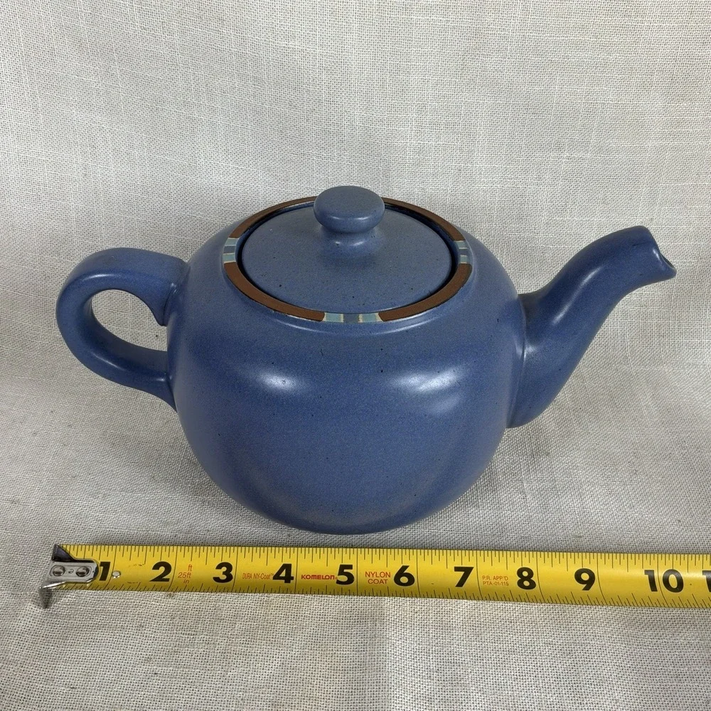 Dansk Mesa Sky Blue Coffee Tea Pot Teapot Southwestern Vintage‎ Portugal EUC
